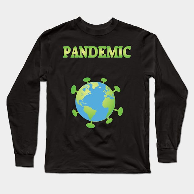 Pandemic Long Sleeve T-Shirt by JevLavigne